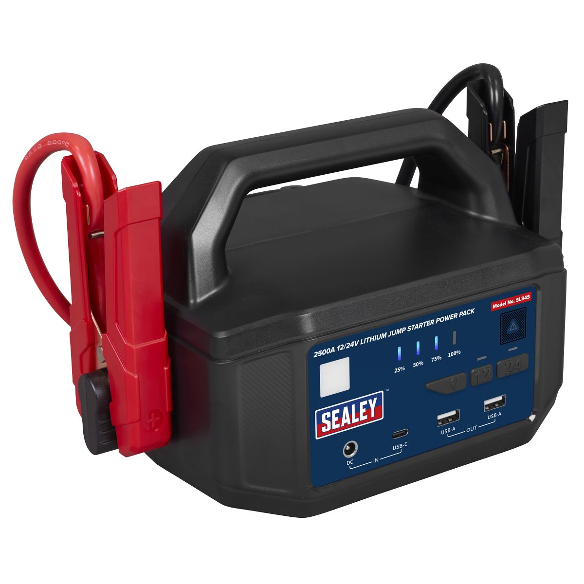 Sealey 2500A 12/24V Lithium Jump Starter Power Pack - Image 1