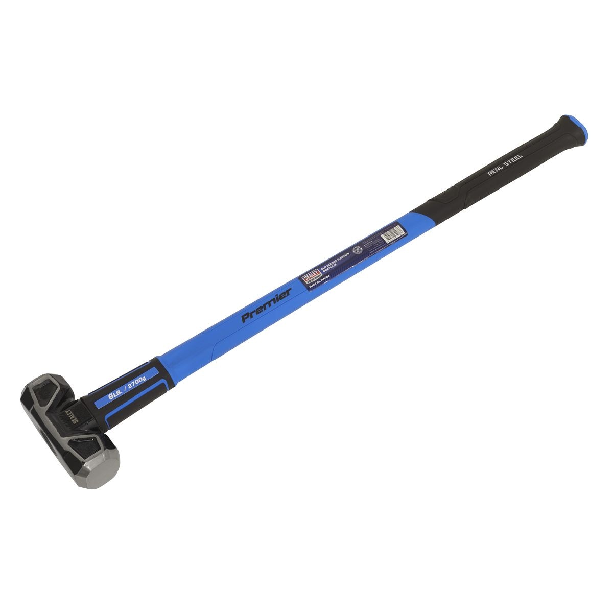 Sealey Premier Sledge Hammer with Fibreglass Shaft 6lb - Image 1