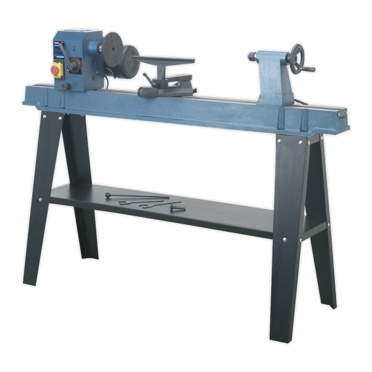 Sealey Wood Lathe 10-Speed 1100mm Centres - Image 1