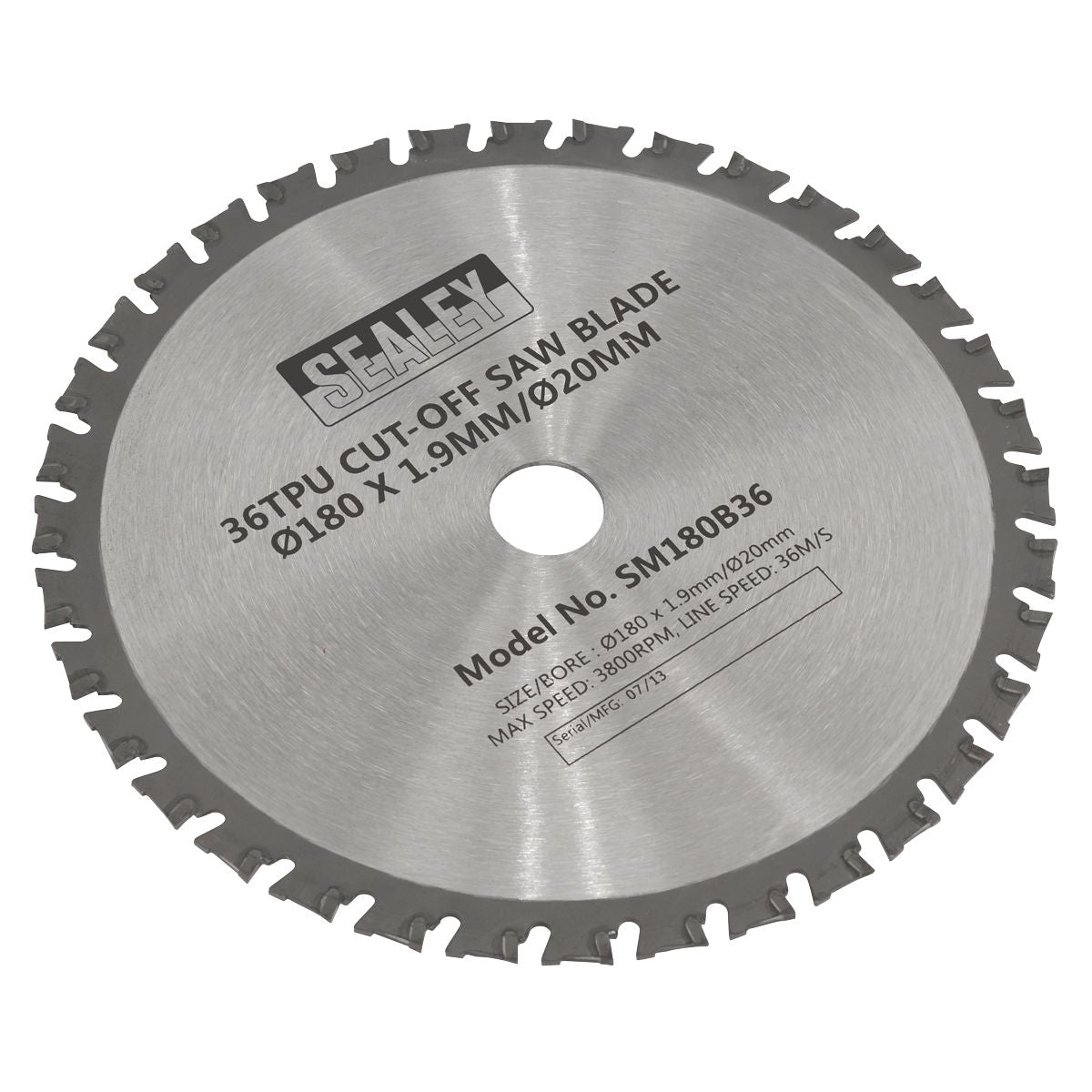 Sealey Cut-Off Saw Blade 180 x 1.9mm/20mm 36tpu - Image 1