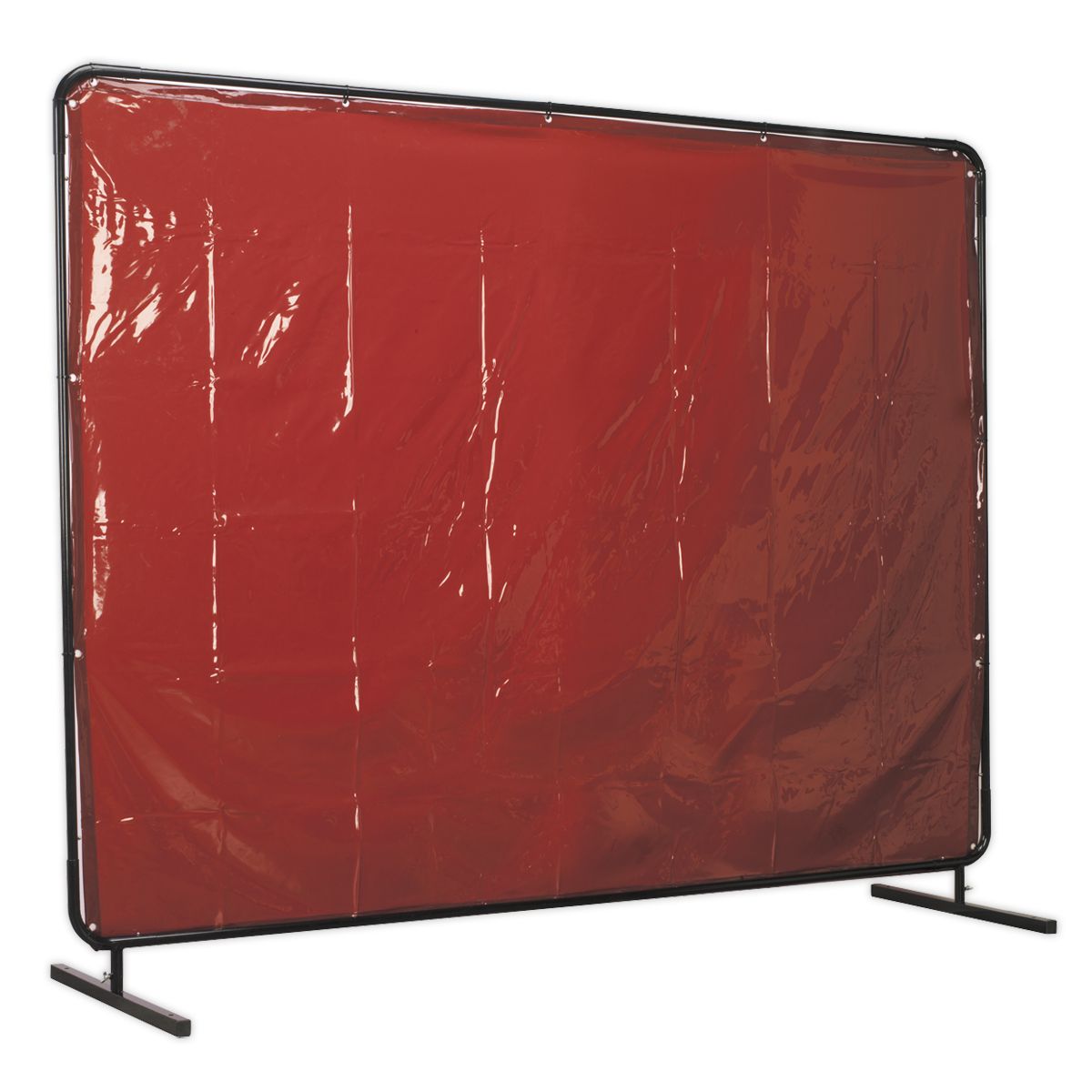 Sealey Workshop Welding Curtain & Frame to EN ISO 25980:2014 2.4 x 1.75m - Image 1