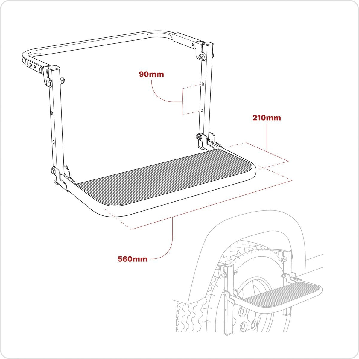 Sealey Folding Wheel Step - Image 2