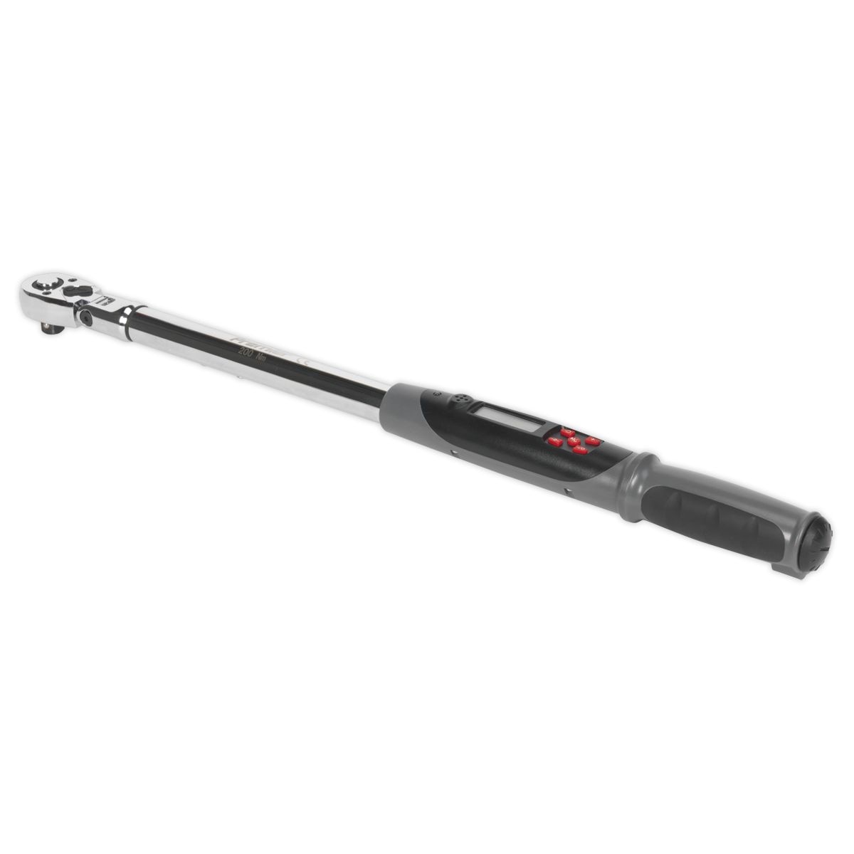 Sealey Premier Flexi-Head Digital Torque Wrench with Angle Function 1/2"Sq Drive 20-200Nm - Image 1