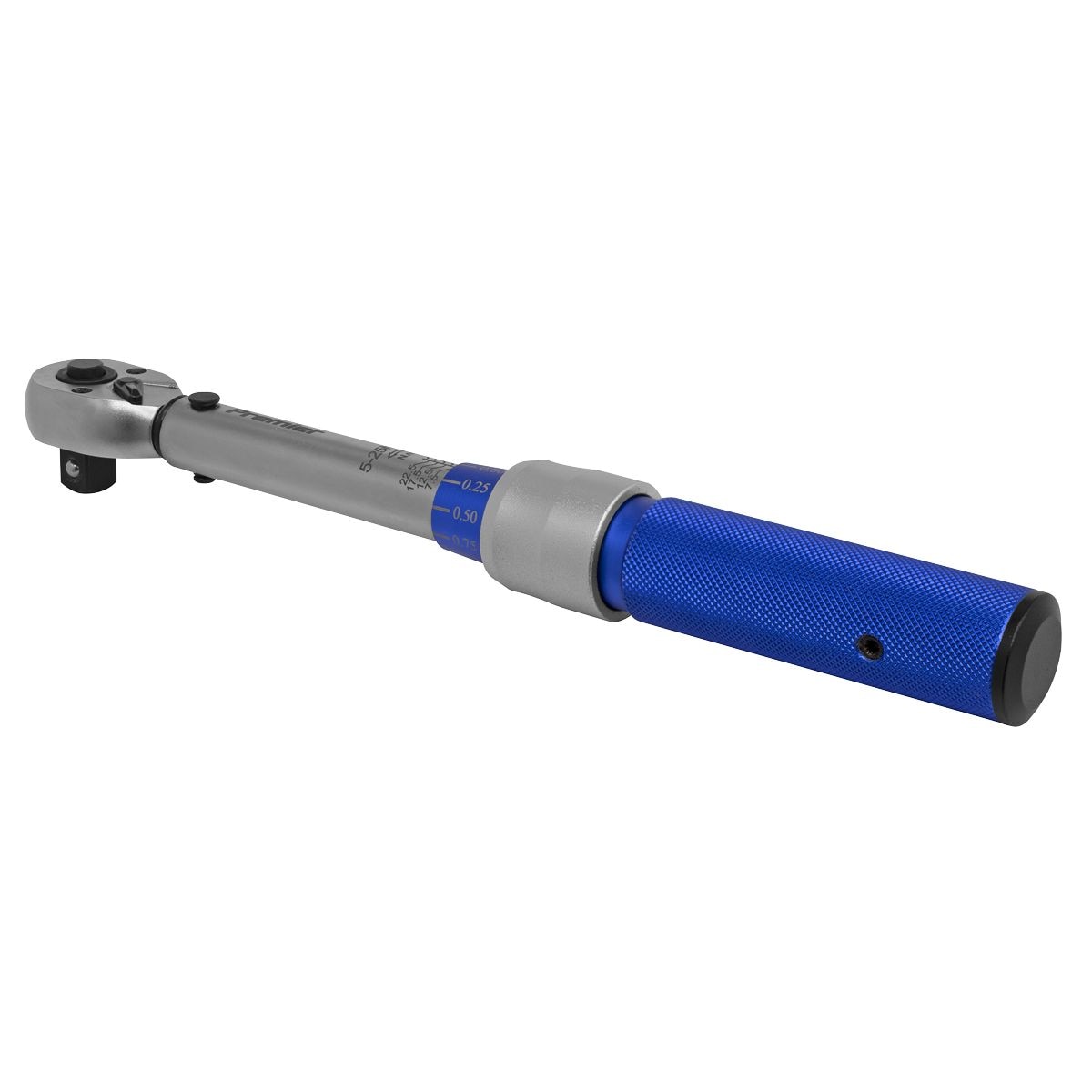 Sealey Premier Calibrated Micrometer Style Torque Wrench 3/8"Sq Drive 5-25Nm - Image 1