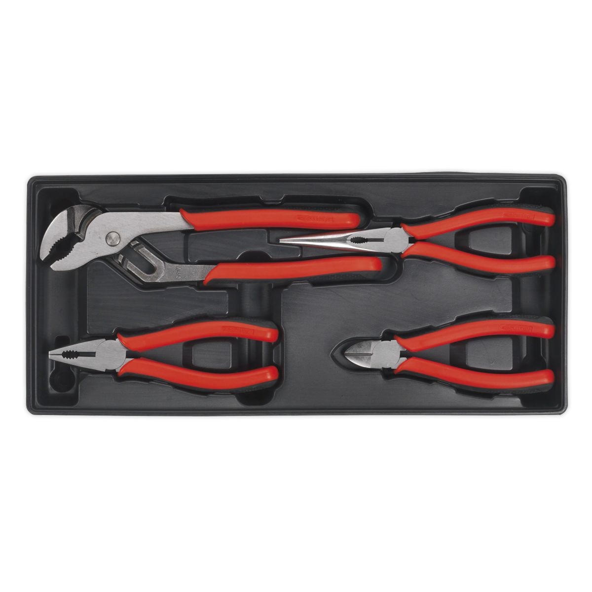 Sealey Premier Pliers Set with Tool Tray 4pc - Image 1