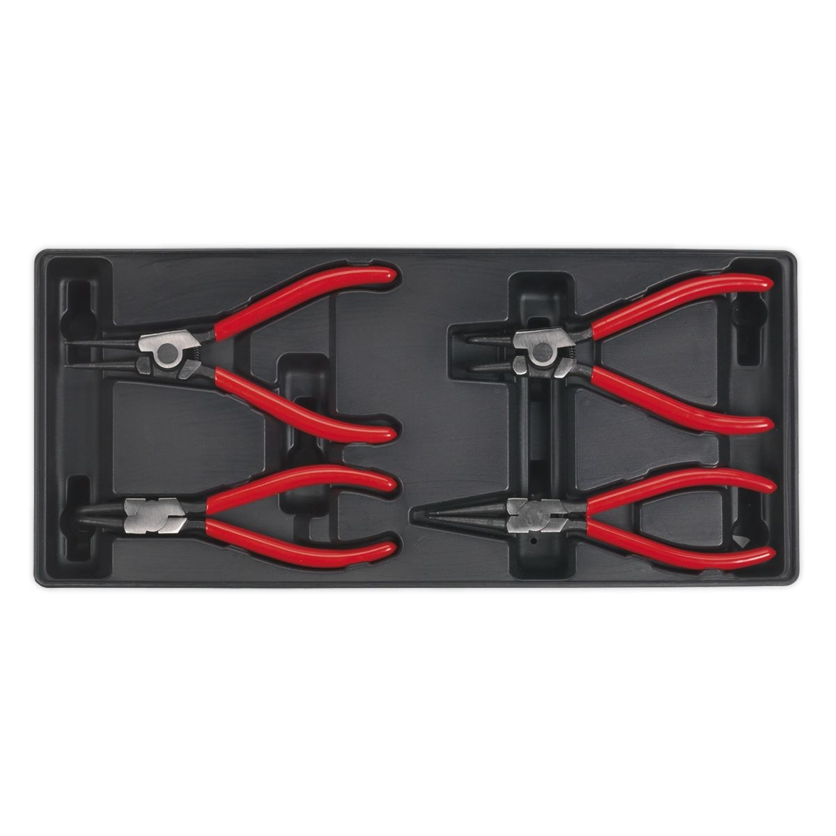 Sealey Premier Circlip Pliers Set with Tool Tray 4pc - Image 1