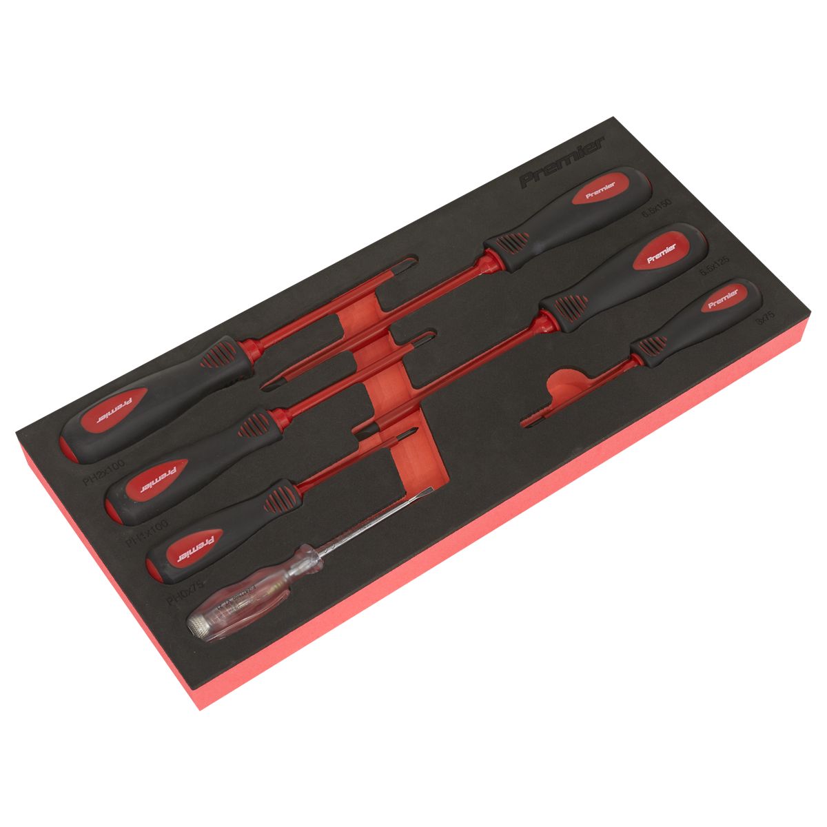 Sealey Premier Screwdriver Set 7pc - VDE Approved - Image 1