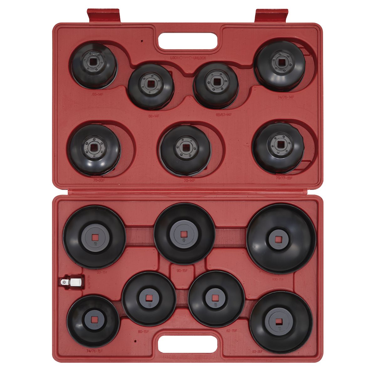 Sealey Oil Filter Cap Wrench Set 15pc - Image 2