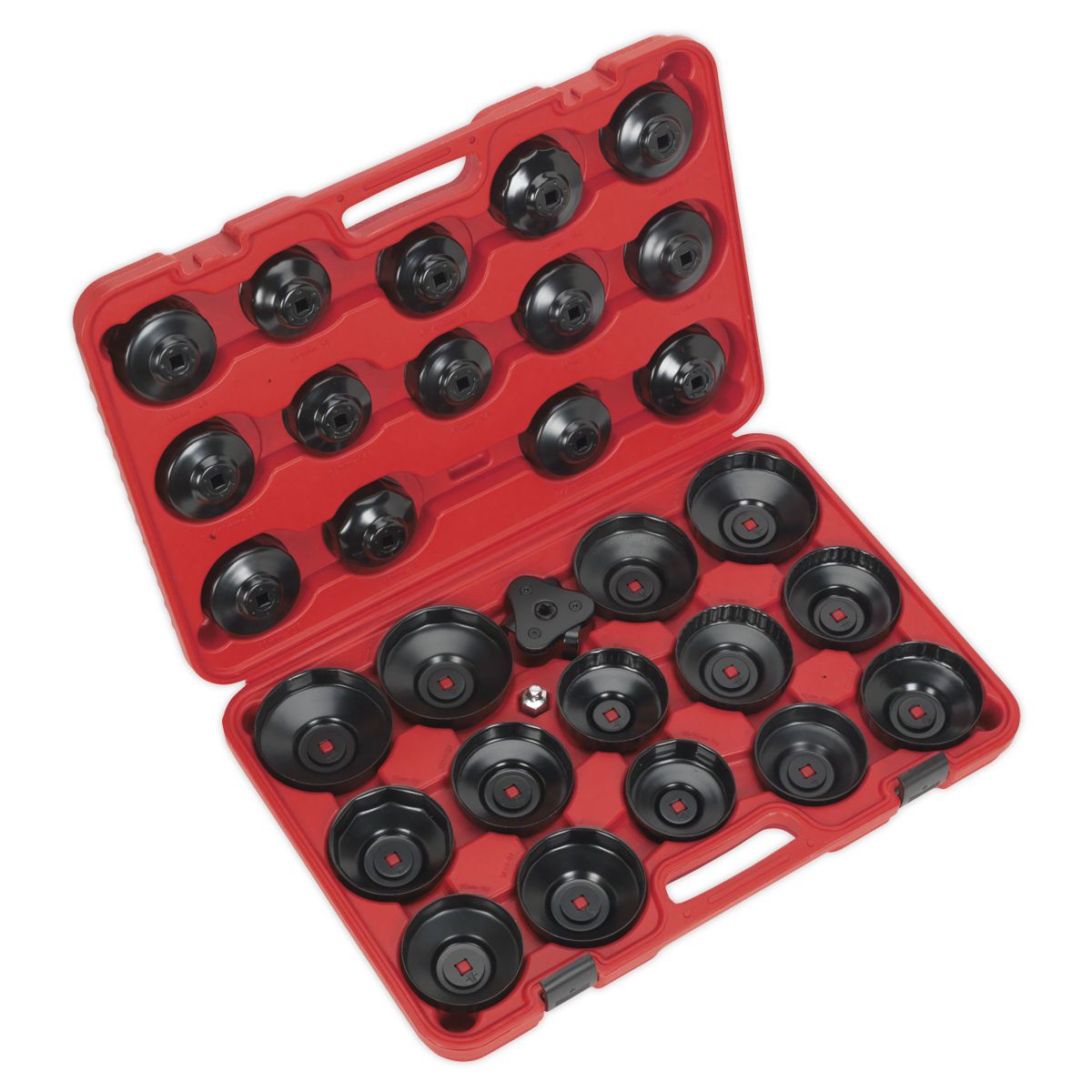 Sealey Oil Filter Cap Wrench Set 30pc - Image 1