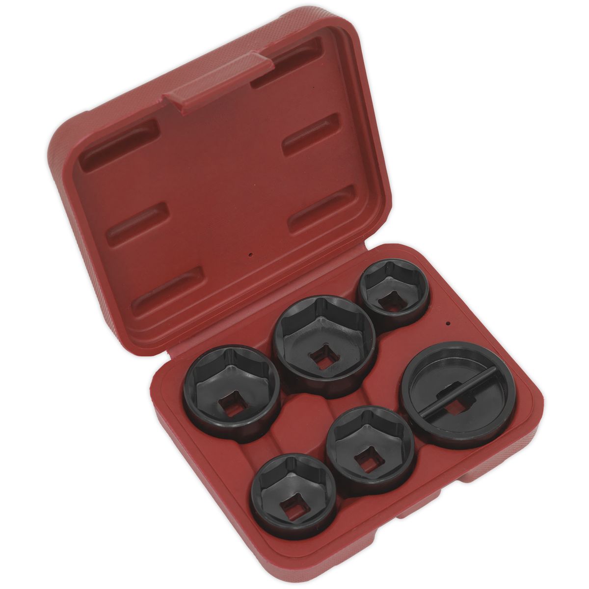 Sealey Oil Filter Cap Wrench Set 6pc - Image 1