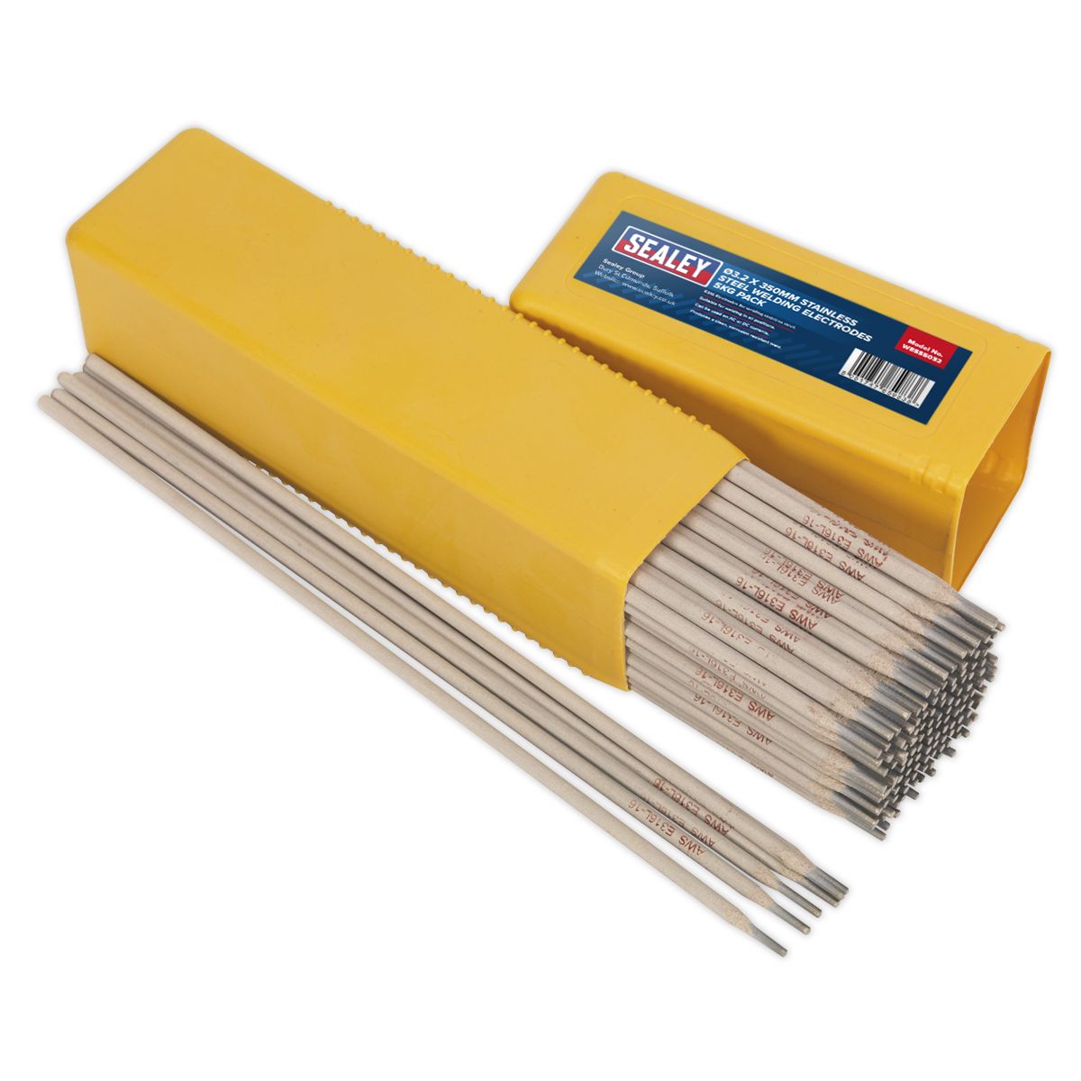 Sealey Stainless Steel Welding Electrodes 3.2 x 350mm - 5kg Pack - Image 1