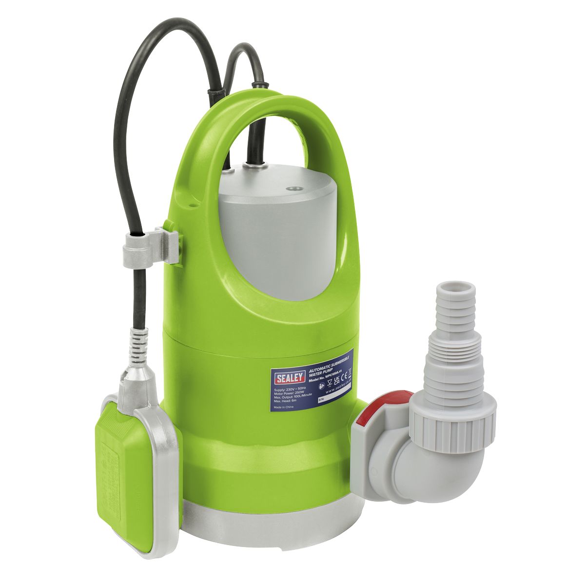 Sealey Submersible Water Pump Automatic 100L/min 230V - Image 1