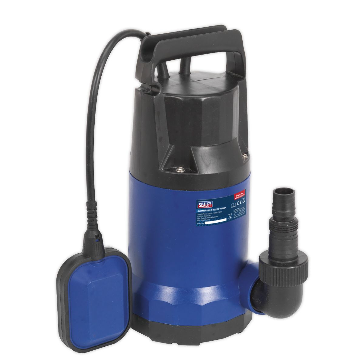 Sealey Submersible Water Pump Automatic 208L/min 230V - Image 1