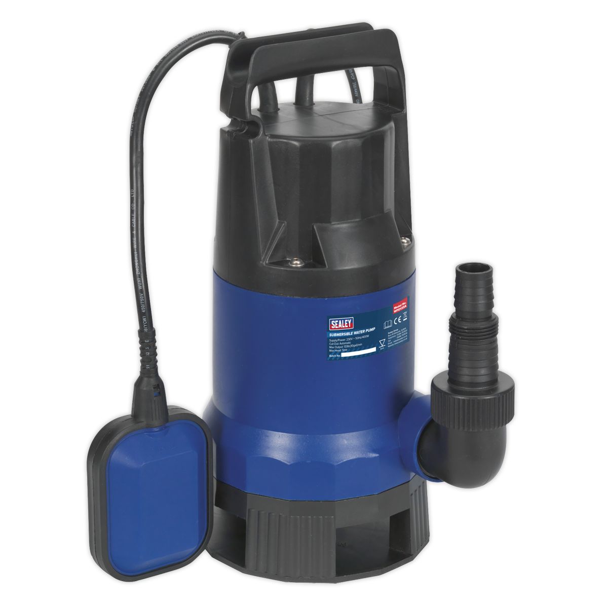 Sealey Submersible Dirty Water Pump Automatic 133L/min 230V - Image 1