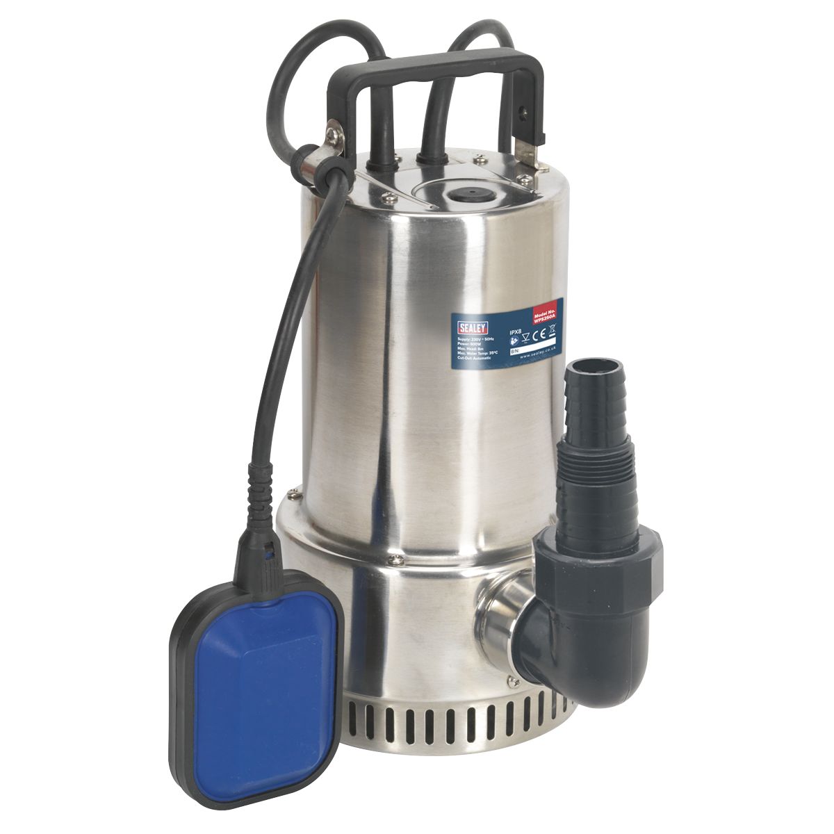 Sealey Submersible Stainless Water Pump Automatic 250L/min 230V - Image 1