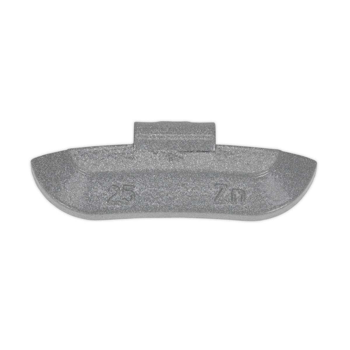 Sealey Zinc Plated Hammer-On Wheel Weight for Steel Wheels 25g - Pack of 100 - Image 2