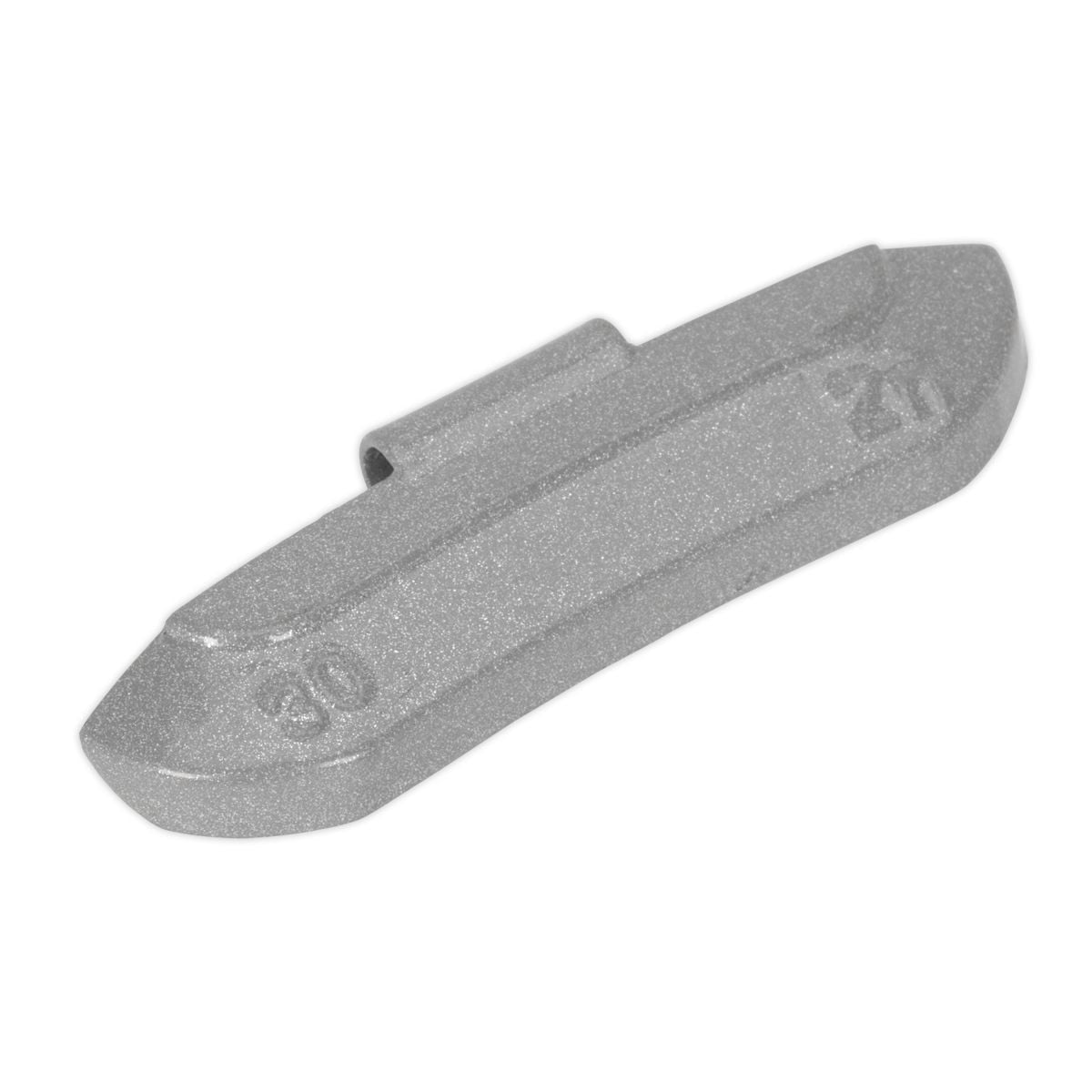 Sealey Zinc Plated Hammer-On Wheel Weight for Steel Wheels 30g - Pack of 100 - Image 1