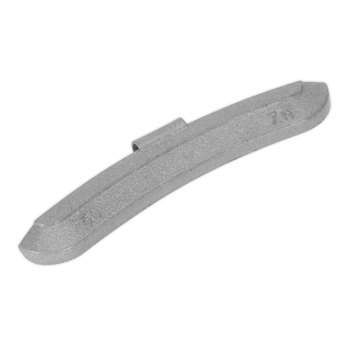 Sealey Zinc Plated Hammer-On Wheel Weight for Steel Wheels 50g - Pack of 50 - Image 1