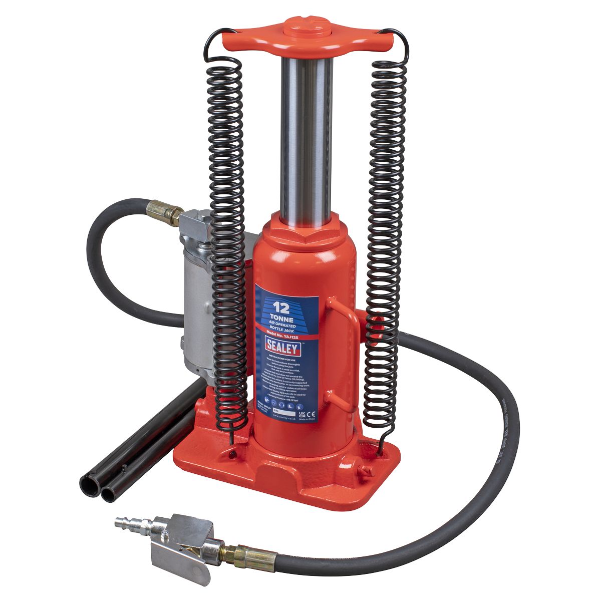 Sealey Air Operated Hydraulic Bottle Jack 12 Tonne - Image 2