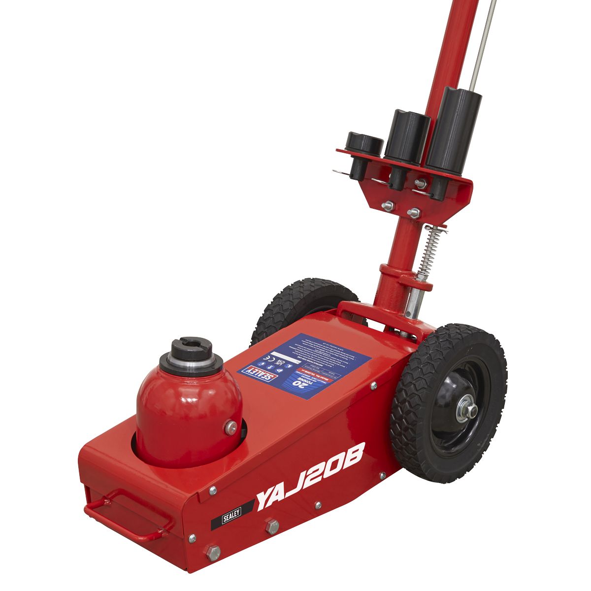 Sealey Air Operated Single Stage Trolley Jack 20 Tonne - Image 1