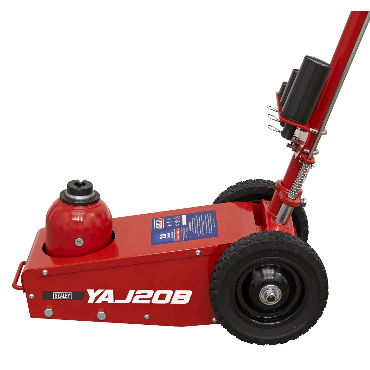 Sealey Air Operated Single Stage Trolley Jack 20 Tonne - Image 5