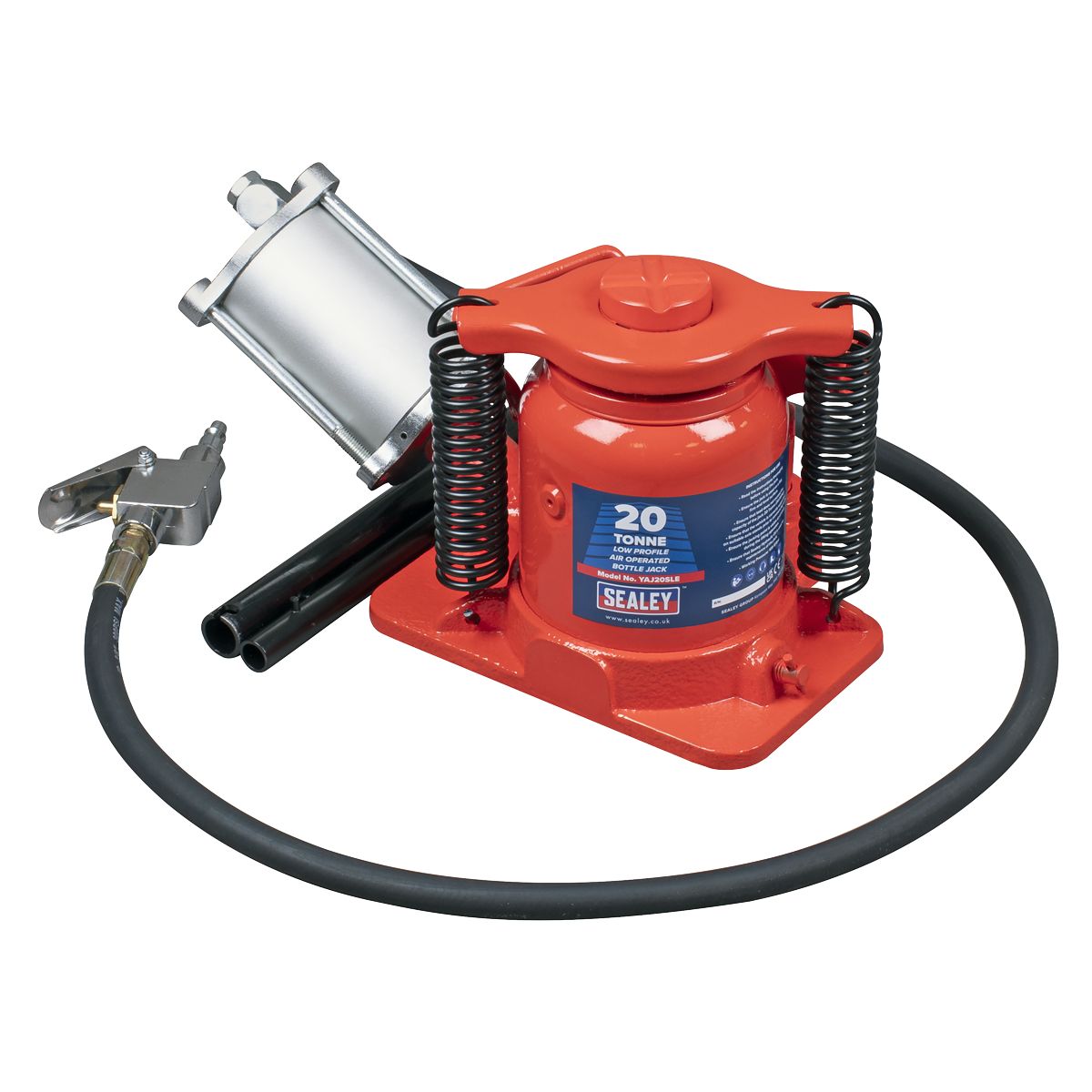 Sealey Low Profile Air Operated Hydraulic Bottle Jack 20 Tonne - Image 1