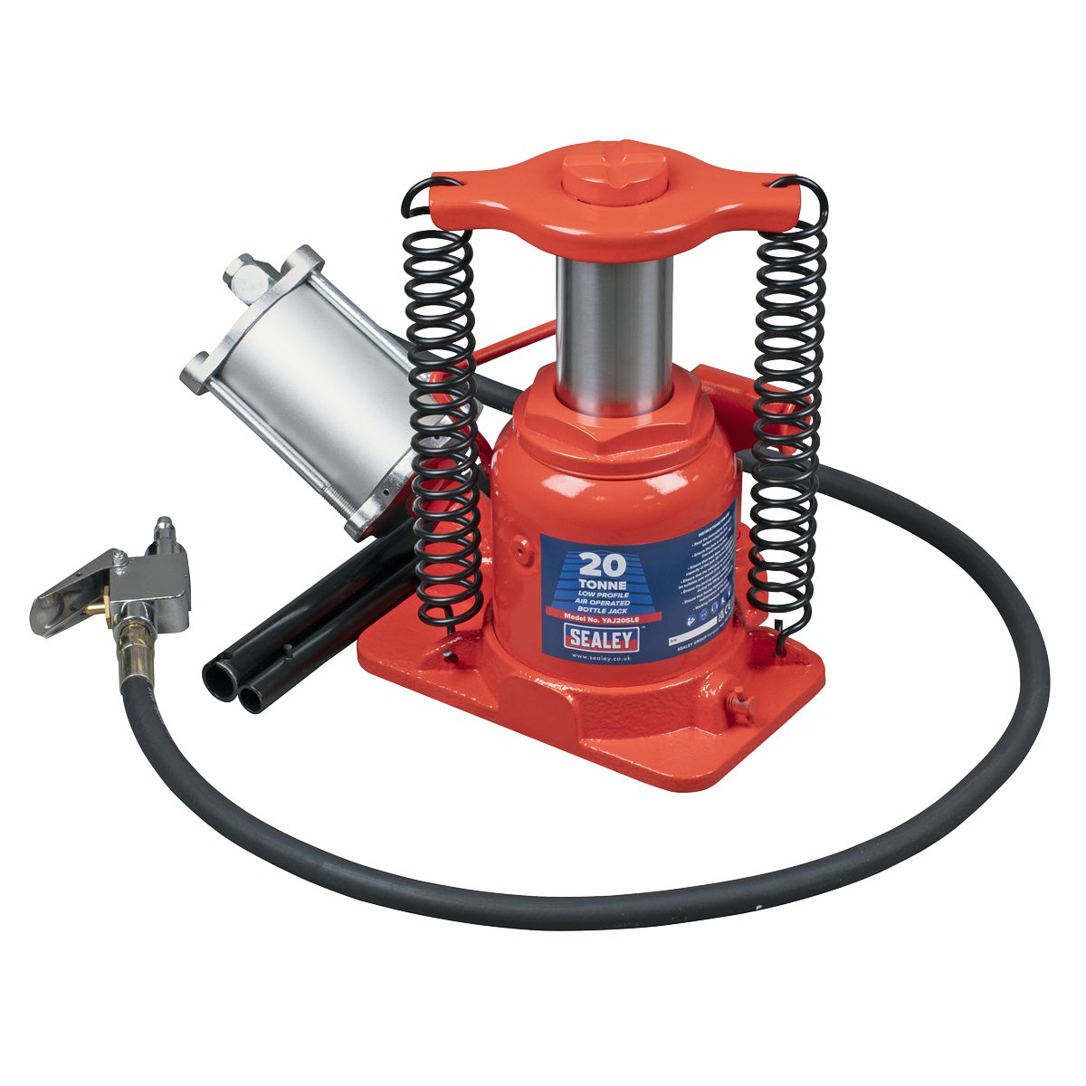 Sealey Low Profile Air Operated Hydraulic Bottle Jack 20 Tonne - Image 2