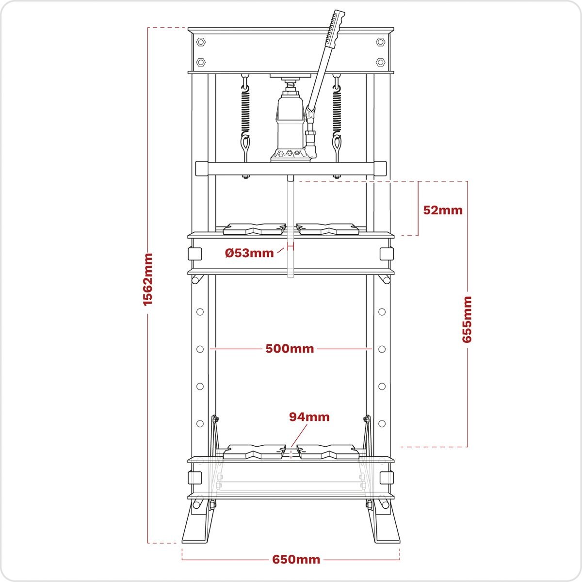 Sealey Hydraulic Floor Type Press 20 Tonne - Image 7