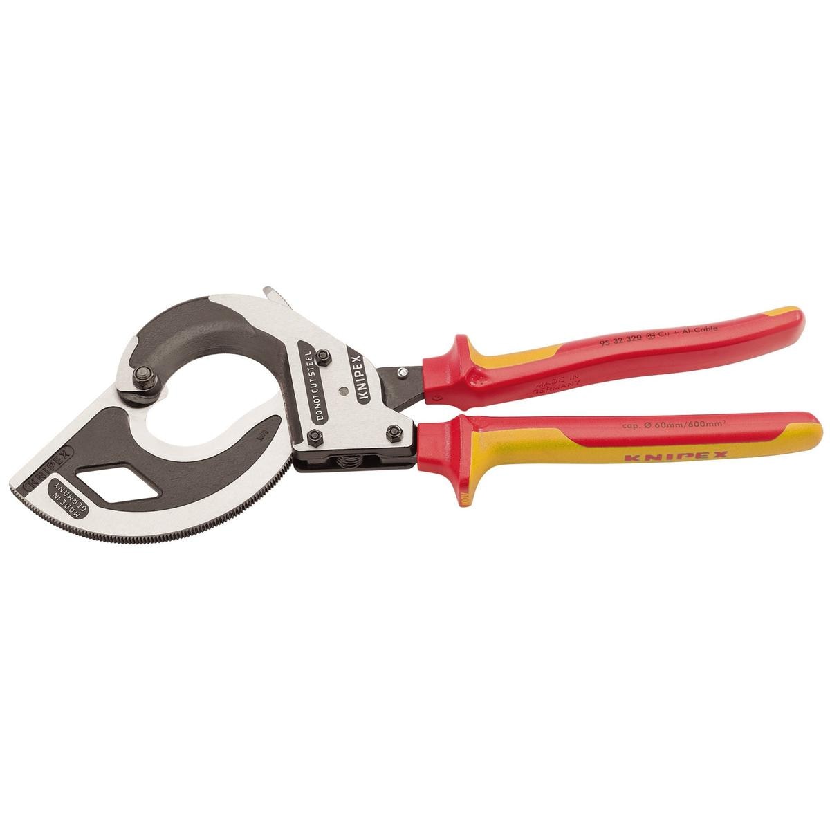 KNIPEX 95 36 320 VDE Heavy Duty Cable Cutter, 350mm - Image 1