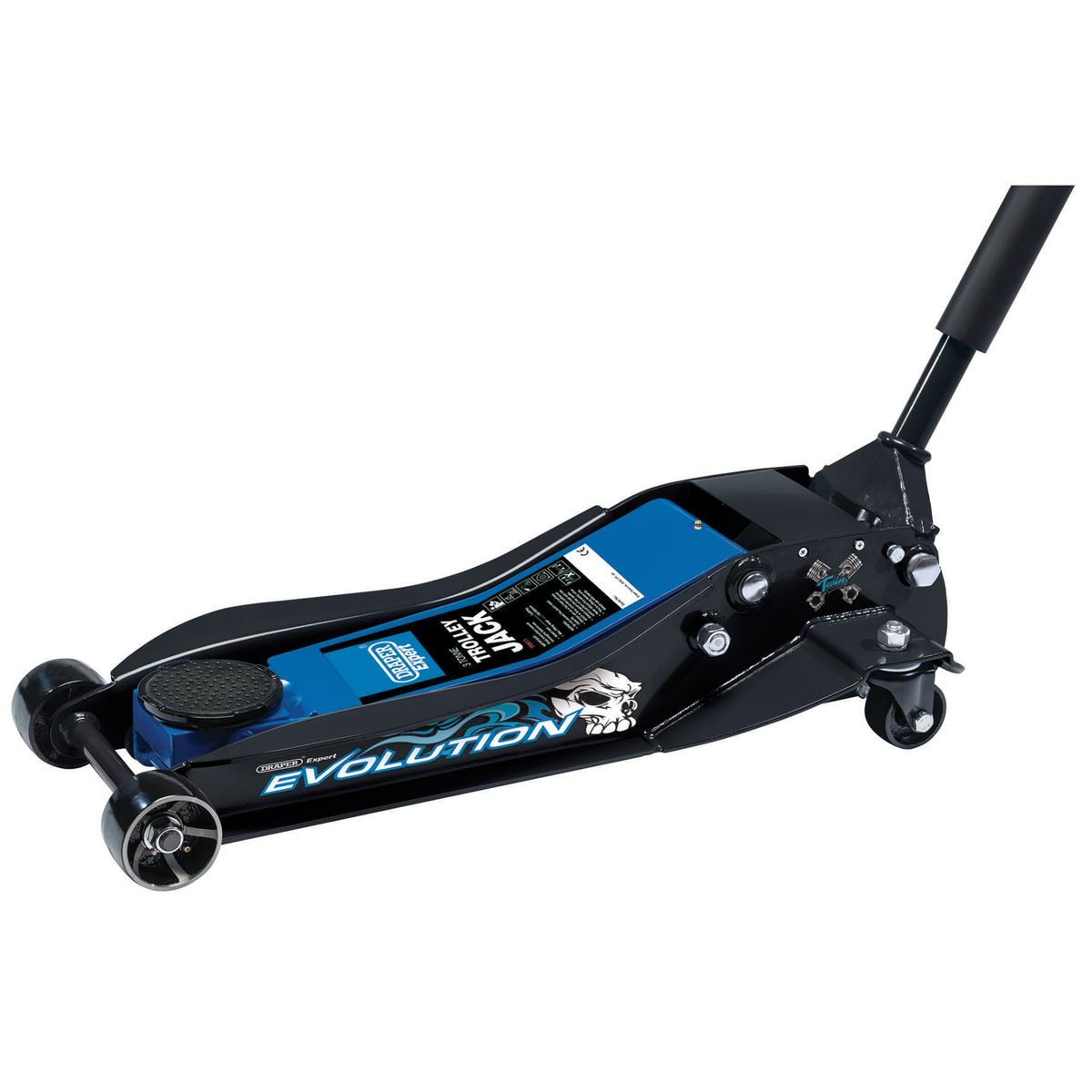 Draper Expert Evolution Trolley Jack, 3 Tonne - Image 1