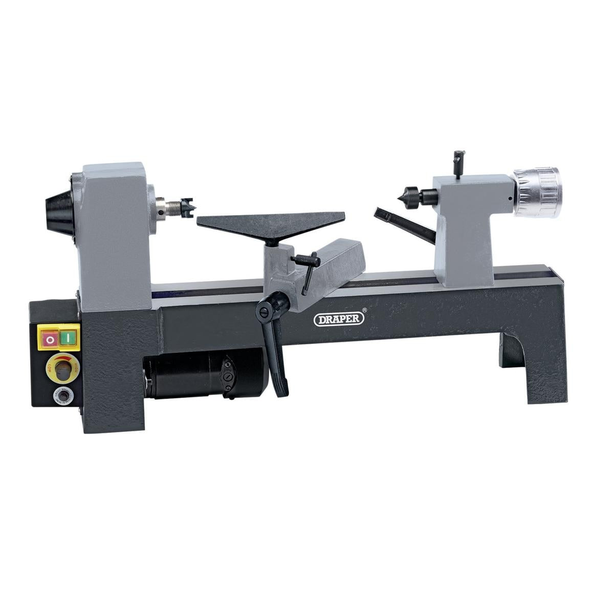 Draper 230V Variable Speed Mini Wood Lathe, 250W - Image 1