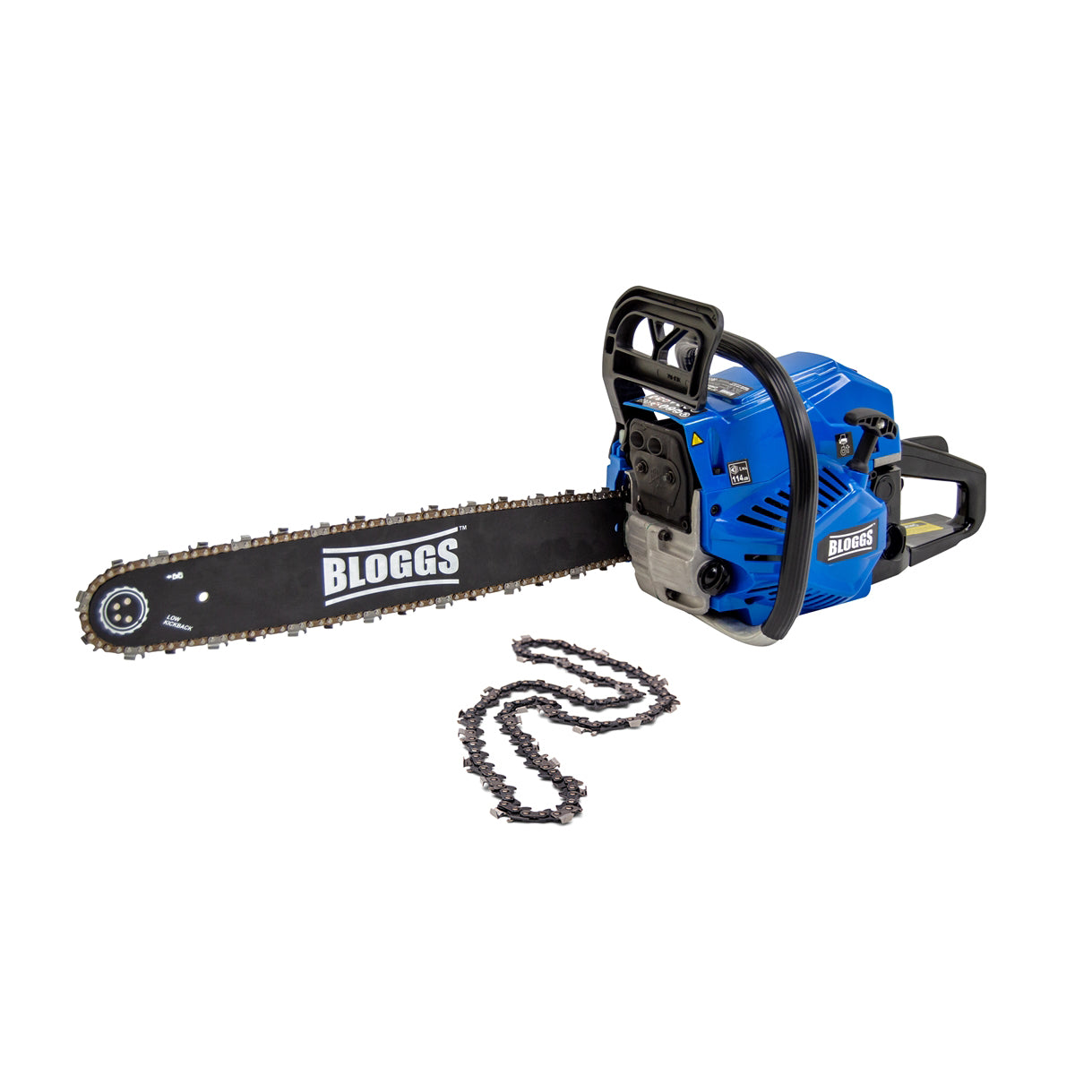 Bloggs 20" Petrol Chainsaw 58cc Easy Start + Extra Chain